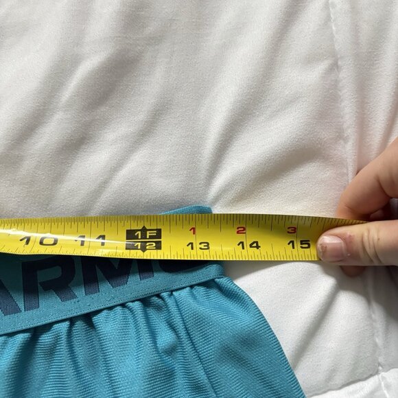 Under Armour Womens Size Medium Blue Elastic Waist UA Play Up Shorts Running - Picture 6 of 10